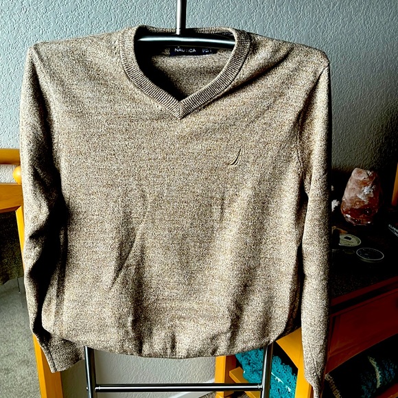 Nautica V-neck 100% cotton sweater - Picture 2 of 3